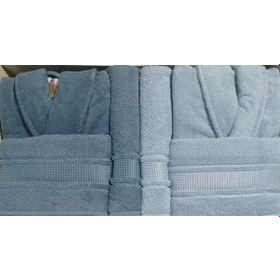 Resim Özdilek Colourist Maldiv Aqua Aile Bornoz Seti Özdilek Pamuk 