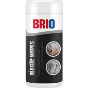 Resim Brio Magic Wipes Güçlü Temizleme Mendili 17X26 40 Yaprak 