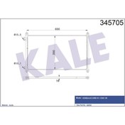 Resim KALE Klima Kondenseri Honda Accord 98-05 -cıvıc 01-05 653×339×16 Mek.opsiyo.otom.sanziman Al/alklr-345705 