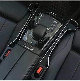 Resim Xuweiwei 2'li Fonksiyonel Araç Koltuğu Arası Organizer Siyah Telefon Anahtar Tutucu 