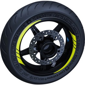 Resim Çınar Extreme Moto Gp Iç Jant Şeridi Sticker Reflektif & Floresan Renkler Çınar Extreme 