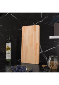 Resim Asra Trend Doğal Sunum Servis Kesme Tahtası Çam 