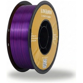 Resim Üç Renkli Silk Pla Filament Siyah-mor-mavi Canlı Parlak Renk Geçişi 1.75mm 1 Kg 