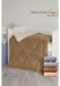 Resim Lüks Welsoft Bebek Yorganı 100x150 Cm Çift Taraflı Kullanım Kuzu Tüyü Yumuşaklığı 