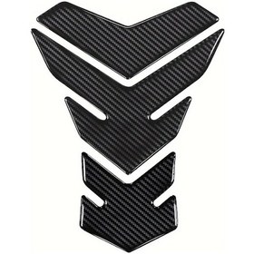 Resim Xuweiwei Universal 5d Karbon Fiber Depo Yakıt Koruyucu Sticker Dual Sport Cafe Racer Motosiklet 