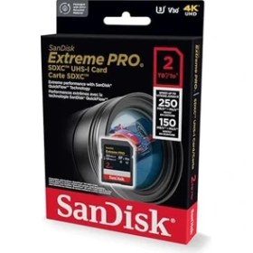 Resim Extreme Pro Extreme Pro Sdxc Uhs-I Hafıza Kartı 2 Tb (V30, 250 Mb/s'ye Kadar Aktarım Hızı, U3, 4K UHD Videolar) Quickflow Teknolojisi, Isıya Dayanıklı 