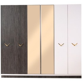 Resim Nevada 6 Kapaklı Gardırop %100 Mdf 