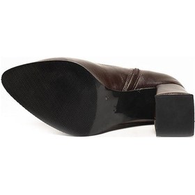 Resim Celira Rns Bordo Kısa Topuklu Streç Bot Bordo 