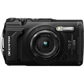 Resim Olympus OM System Tough TG-7 Fotoğraf Makinesi (Black) 