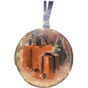 Resim Suntek Topu Yılbaşı Ağacı Yeni Yıl Tatil Tarzı E Kırılmaz Asılı Top 