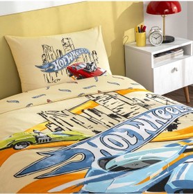 Resim Taç Lisanslı Hot Wheels Winner Pamuk Tek Kişilik Nevresim Takımı 000000001000051974 Çok Renkli 
