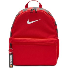Resim Nike Brasilia Çocuk Kırmızı Sırt Çantası (DR6091-657) 