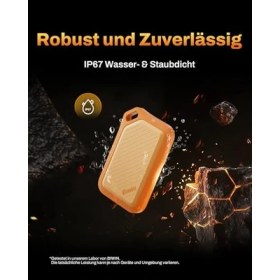 Resim Biwin Bıwın Amber PR2000 Harici SSD 2 Tb USB 3.2 GEN2X2 - 2000 Mb/s'ye Kadar IP67 Su Geçirmez - Usb-C ve Usb-A Adaptörlü Taşınabilir Nvme Harici Katı Hal Sürücüleri, Turuncu 