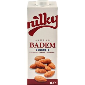 Resim NİLKY Şekersiz Badem Sütü 1 L 