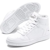 Resim PUMA Rebound Layup SL Jr 370486-02 ERKEK Beyaz-Lila Günlük Sneaker Ayakkabı 