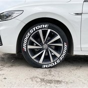 Resim bombtire Bridgestone Lastik Yazısı 2.5 Cm Orijinal Kauçuk 4 Adet Tutkal Orijianal Ürün ® 