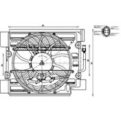 Resim BEHR MAHLE ACF23000S (8EW351040-101) Fan Komple ( BMW E39 / M52-M54 ) 64548370993 8EW351040101 (WP799134) 