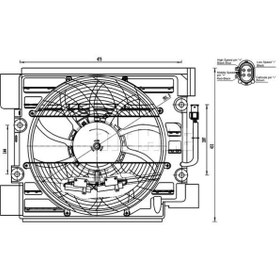 Resim BEHR MAHLE ACF23000S (8EW351040-101) Fan Komple ( BMW E39 / M52-M54 ) 64548370993 8EW351040101 (WP799134) 