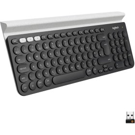 Resim Logitech K780 Multi-Platform Ingilizce Q Kablosuz Klavye Siyah 
