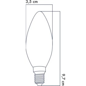 Resim E14 LED FİLAMANLI RUSTIK AMPUL C35 OPAL 6W DÜZ 3000K Gün Işığı ERD-237 
