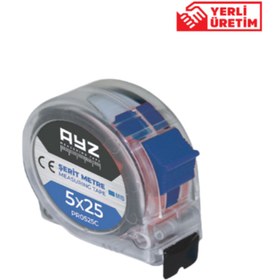 Resim AYZ ŞERİT METRE ŞEFFAF 5*25 PR0525C 