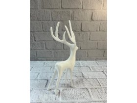 Resim AyrStore Geyik Figürü Beyaz 