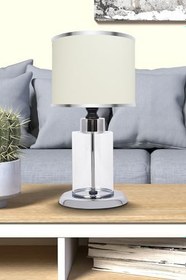 Resim MİNİMAL E-TİCARET & BİLGİ TEKNOLOJİLERİ Harmony Silver Cam Abajur 