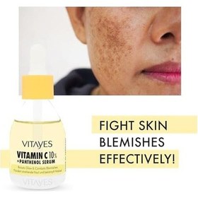 Resim C Vitamini%10 Ve Panthenol Cilt Tonu Eşitleyici Leke Karşıtı Aydınlatıcı Nemlendirici Serum, 30 Ml 