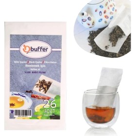 Resim Yta Grup® 26 Adet Pratik Kullan At Çay,bitki Çayı,filtre Kahve Demleme Poşeti Süzgeci 