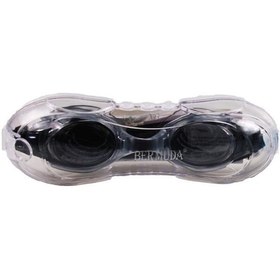 Resim Bermuda Silikonlu Antifog Yüzücü Gözlüğü Kutulu Gri 