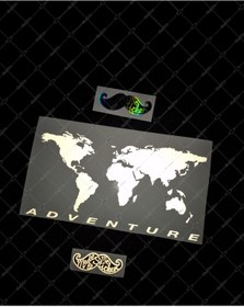 Resim Bay Etiket Cse18 Reflektif Basitleştirilmiş Dünya Haritası 