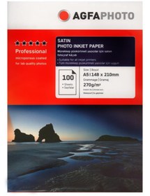 Resim AgfaPhoto Agfa Inkjet 15x21 Fotoğraf Kağıdı - A5 - Mat (satin) 270gr. 