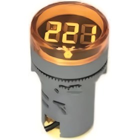 Resim Xkoren 22 mm 24-550V Led'li Sarı Voltmetre (10 Adet) 