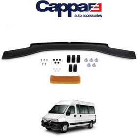 Resim Cappafe Citroen Relay Ön Kaput Koruyucu Rüzgarlığı 4mm Akrilik (ABS) Piano Black 2002-2006 