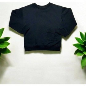 Resim Çikoby Erkek Çocuk Cep Detaylı Sweatshirt-14879 Siyah 