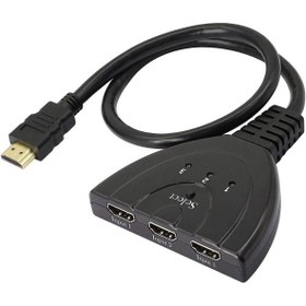 Resim 3 Port Hdmi Switch Hdmı Seçici Hdmi Giriş Çoklayıcı 3 In 1 Out 1080p Hdmı Değiştirici 