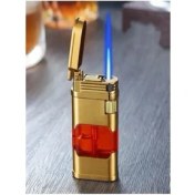 Resim Hk Gift Shop Şeffaf Işıklı Gövde Metal Gazlı Lüks Çakmak Benzersiz Tasarım 