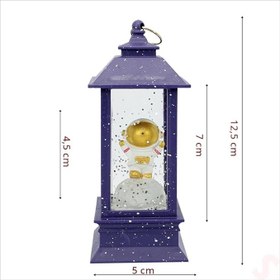Resim SüSLe Bebek ve Parti Uçuşan Simli,12,5cm x 5cm Led Işıklı Astronot Fener Küre - C 