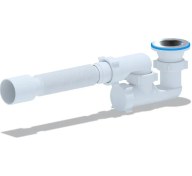 Resim Anı Plast Duş Teknesi İçin 1 1/2"x40 Esnek Boru İle Sifon 40x50mm 83244718 