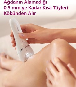 Resim Philips BRE700/05 Epilatör (Yüz+Koltuk altı+Bikini Bölgesi+Bacak)Islak-Kuru,Işıklı,Kablosuz 