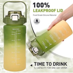 Resim Vagonlife Su Matarası 1500 Ml Vgn2213 Yeşil Sarı 