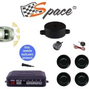 Resim Drs Tuning Space Ses Ikazlı Park Sensörü 22 mm Siyah / GUPR10-S 