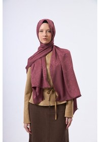 Resim Mirsoy Scarf Velora Modern Desen Şal Gül 