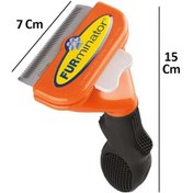 Resim ZM-1169M Basmalı Furminatör Tarak Medium 