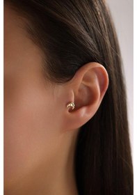 Resim Tufanlar Kuyumculuk Altın Kruvasan Piercing Altın 
