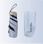 Resim Chuangyinshop Dayanıklı Alüminyum Alaşım 6 Katlanır Kampanyalı Beyaz Şemsiye 