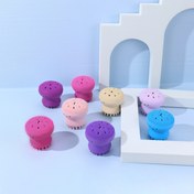 Resim Ahtapot Şekilli Yüz Temizleme Fırçası Silikon Elde Tutulan Yüz Fırçası ve Masaj Aleti Derin Temizlik ve Nazik Peeling Cilt Masajı için 