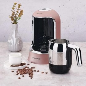 Resim Kahvekolik Rosagold/krom Otomatik Kahve Makinesi 