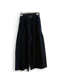 Resim Zekids Kız Çocuk Yanları Denim Garnilli 2 İplik Pantolon-15038 Siyah 