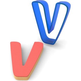 Resim V Harfi Polikarbon Kurabiye Kalıbı 